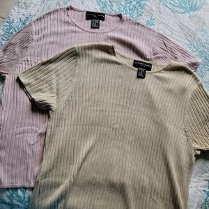 August Silk Knit Shirts 2 pack